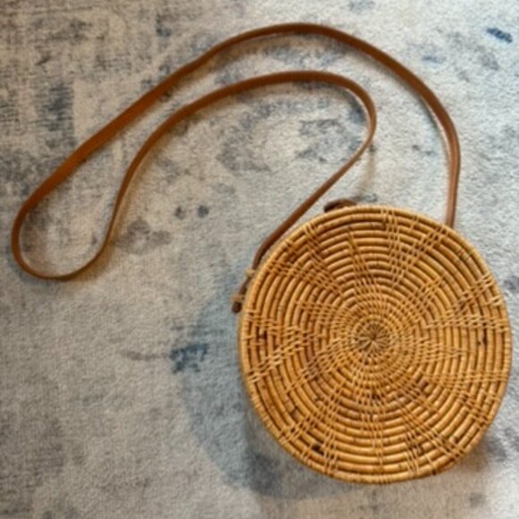 Novum Crafts Round Rattan Bag - Picture 2 of 7